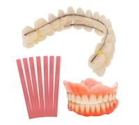 Denture Repair Kit, Soft Dentures False Teeth Set, DIY Resin Denture Reline Kit for Repair Missing Teeth - Tooth Repair Kit