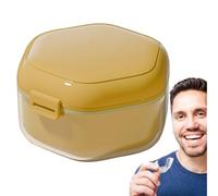 Denture Retainer Case - Orthopedic Device Storage Box, Denture Mouth Guard Holder | Hygienic Denture Holder