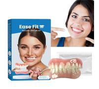 Denture Silicone Reline Kit,Soft Denture Reline Kit,Soft Dentures False Teeth Set,Fake Teeth Kit,Tooth Repair Kit,Clip in Veneers Teeth,Upper and Lower Denture,Comfortable Dentures for Missing Teeth