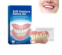 Denture Silicone Reline Kit, Soft Denture Reline Kit,Upper and Lower Veneers Teeth for Women Men (B-1Pcs)
