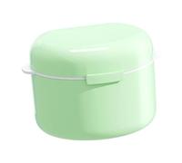 Denture Soaking Case with Detachable Meshes Screen AntiSpill Technology for Safe Cleaning and Overnight Storage Denture Cleaning Meshes Storage Box