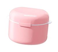 Denture Soaking Case with Detachable Meshes Screen AntiSpill Technology for Safe Cleaning and Overnight Storage Sealed Denture Storage with Filter