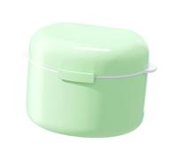 Denture Soaking Case with Detachable Meshes Screen AntiSpill Technology for Safe Cleaning and Overnight Storage Sealed Denture Storage with Filter