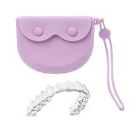 Denture Storage Case - Retainer Holder Case | False Teeth Container With Drainage Hole, Portable Retainer Holder | Hygienic Travel Box our Aligners