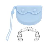 Denture Storage Case - Retainer Holder Case | False Teeth Container With Drainage Hole, Portable Retainer Holder | Hygienic Travel Box our Aligners