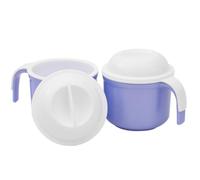 Denture Storage Net with Blue Pp Box Bath Container Hanging Case
