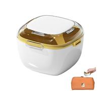 Dentures - 9.5x9.5x6.9cm Cleaning Container With Sifter Lid | 101g Retainer Storage Case For Dentures, Jewelry, Small Items,