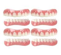 Dentures Dentures False Teeth Set for Women Men Comfortable Protect Your Teeth And Regain Confident Smile,4pcs