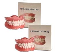 Dentures-Premium Dentures, Soft Denture Reline Kit, Snap On Veneers Teeth, Silicone Reline Kit for Men and Women, Easy to Use (2pcs)