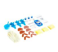 DENTUREWAY DIY Denture Kit with Impression (3 Sets of False Teeth), Partial Denture Solution, White, Small