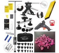 DentWiz 88PCS Dent Puller Kit,Paintless Dent Removal Kit for Dent Repair,Dent Repair Kit with Dent Puller Black Lifter,Adjustable Dent Remover Tool for 95% Car Dent Removal Door Ding Repair