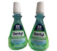 Dentyl Active Dual Action Smooth Mint Mouthwash 2x500ml