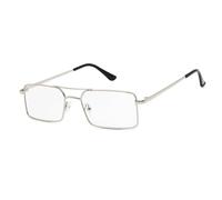 DENUVI Candy Colors Sunglasses Women Metal Double Bridge punk UV400 For Outdoor Sports Running And Riding,Silver Clear