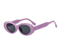 DENUVI Oval Sunglasses Men Women Pink Candy Color Round Punk For Outdoor Sports Running And Riding,05