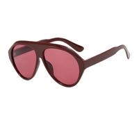 DENUVI Oversized Women Sunglasses Candy Color UV400 Men Outdoor Sports Driving,Wine red