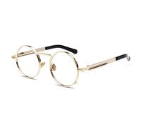 DENUVI Punk Sunglasses UV400 Men Women Round Small Metal For Outdoor Sports Running And Riding,11