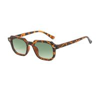 DENUVI Rivet Gradient Color Leopard Print Sunglasses Women Men For Outdoor Sports Running And Riding,C9