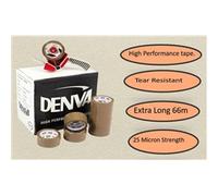 Denva Buff Packaging Tape 48mm x 66mm Extra Long - PACK (6)