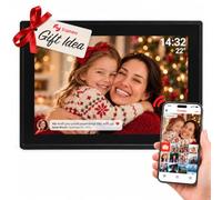 Denver 10.1 Inch Wi-Fi Frameo Digital Photo Frame 16GB Black | Electronic Picture Frame IPS Touch Screen Frameo App Digital Calendar 16GB Black