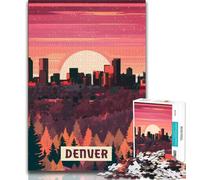 Denver 1000 Piece Jigsaw Puzzles,Challenging To Complete But Fun And Humorous with Matching Poster And Trivia Sheet 50x75cm