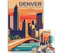 Denver 1000 Pieces Jigsaw Puzzles For Teens And Adults,Educational Toys Is Ideal As A Gift for The Whole Family 38x26cm