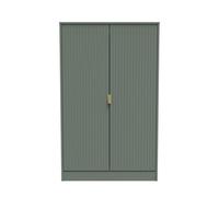 Denver 2 Door Midi Wardrobe (Ready Assembled) In Reed Green