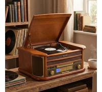 Denver 8 in 1 Retro Turntable System with Speakers & Bluetooth