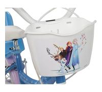 Disney Frozen Girls Bike, 14 Inch Wheels, Steel Frame, with Training Wheels, Front Basket and Rear Dolly Carrier, for Ages 4 to 6