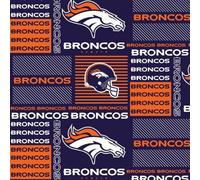 Denver Broncos Cotton Fabric - NFL Team Logo Cotton Fabric by The Yard, Fat Quarter, Half Yard, 1 Yard, 2 Yard Cuts