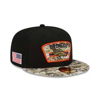 Denver Broncos NFL Cap Adult New Era Black Fitted Hat - New