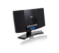Denver Mc-5220 Black Wall-Mountable Cd Player With Fm Radio And Alarm Clock Features