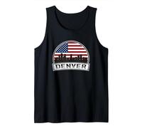 Denver City Skyline State of Colorado Tank Top