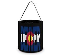 Denver Colorado Flag Halloween Candy Tote Tricking Or Treating Bag Pumpkin Easter Eggs Bucket Best Party Gifts