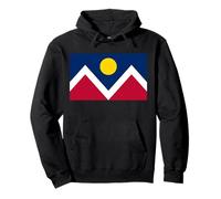 Denver Colorado Flag Patriot Rocky Mountains Pullover Hoodie