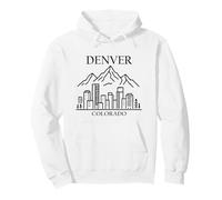Denver Colorado Minimalist City Travel Souvenir Pullover Hoodie