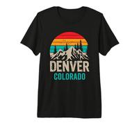Denver Colorado Retro Vintage Premium T-Shirt