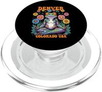 Denver Colorado USA Psychedelic Frog Chill Zen Design PopSockets PopGrip for MagSafe