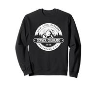 Denver Colorado USA Rocky Mountains Vintage Style Design Sweatshirt