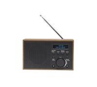 Denver Dab-46 Grey Portable Dab+ Digital Fm Radio With Dual Alarm Clock Functionality