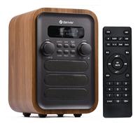 Denver DAB Digital Bluetooth Radio - DAB/DAB+ FM Mains Powered - Grey Remote Alarm Clock Speaker