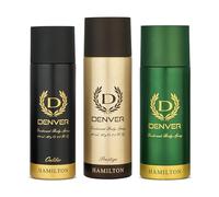 DENVER Denver Hamilton, Prestige and Caliber Deo Combo (Pack of 3) Deodorant Spray - For Men(165 ml)(Ship from India)