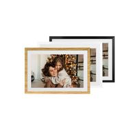 Denver Digital Photo Frame 10.1 Inch WiFi Frameo, IPS Touch Screen, 16 GB | 3 interchangeable frames in black and white wood