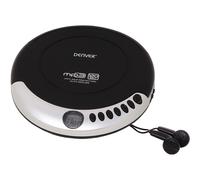 Denver DMP-391 Personal CD Player Discman With MP3 / Audio Book Support, 40 Second Antishock, Resume/Last Played Memory, Portable CD Player With Bass