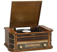 Denver Electronics MCR-50 Turntable Brown - Turntables (Brown, 33 1/3.45.78 rpm, AM, FM, USB, LCD, 5W)