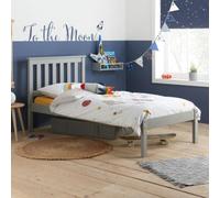 Denver Grey Slatted Bed - Sizes Available