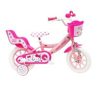 Denver Sanrio Hello Kitty 12 inch Kids Bicycle with Stabilisers - Size: 12" - Multi - Wilko
