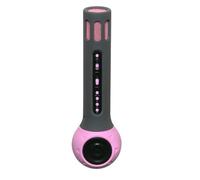 Denver KMS-10 Wireless Bluetooth Karaoke Microphone Pink | Connect to PC/Tablet/iPhone/iPad/Android phone