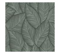 Denver Leaf Vinyl Wallpaper Muriva Green One Size