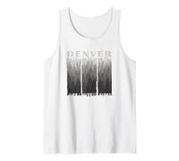 Denver Lettering Capital USA Colorado Forest Trees Landscape Tank Top