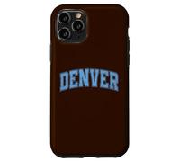 Denver Light Blue Vintage Style Retro Text Case for iPhone 11 Pro